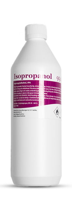 Bild på en flaska av isopropanol, IPA